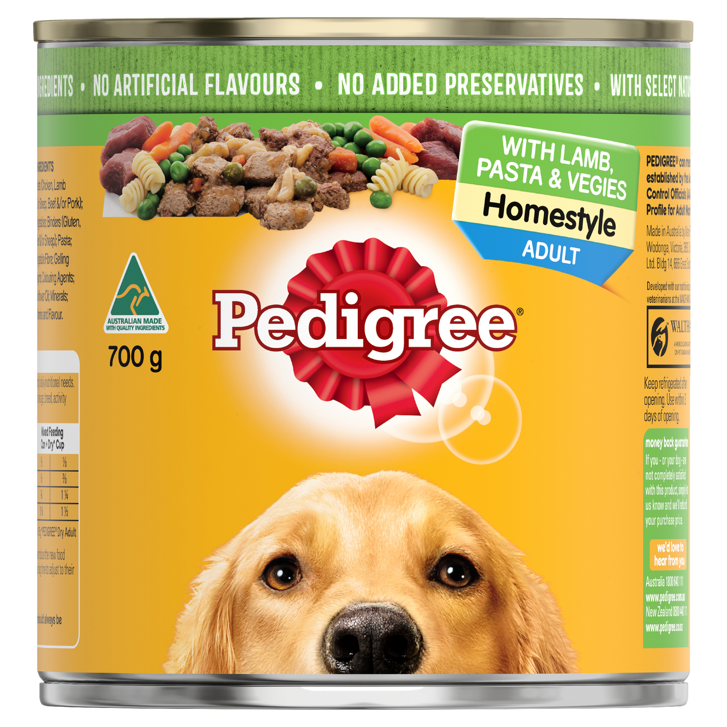 Pedigree Wet Dog Food Can Homestyle Lamb Pasta and Vegetables 700g