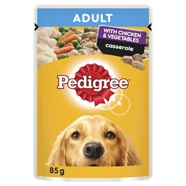 Pedigree Wet Dog Food Chicken Vegetable Casserole 15x85g - Woonona Petfood & Produce