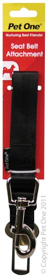 Pet One Car Belt Attachment 50cm Black - Woonona Petfood & Produce