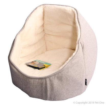 Pet One Cat Igloo 40 x 40 x 36cm Arctic Grey - Woonona Petfood & Produce