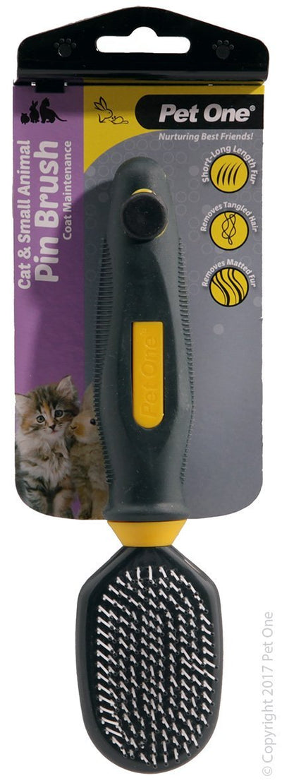 Pet One Cat & Small Animal Plastic Pin Brush - Woonona Petfood & Produce