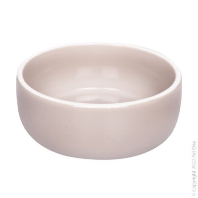 Pet One Ceramic Cat Bowl Grey 300ml - Woonona Petfood & Produce