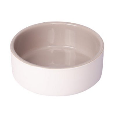 Pet One Ceramic Pet Bowl Grey/White - Woonona Petfood & Produce