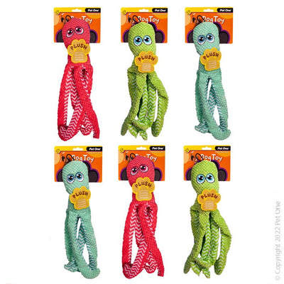 Pet One Dog Toy Plush Octopus - Woonona Petfood & Produce
