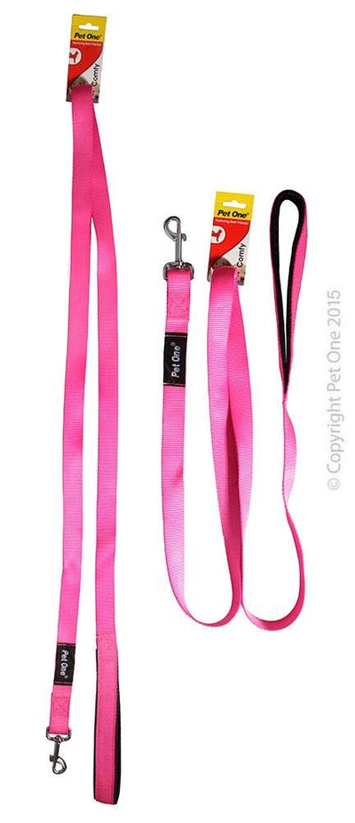 Pet One Lead Nylon Padded 180cm 25mm
