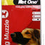 Pet One Muzzle Nylon Adjustable Black - Woonona Petfood & Produce