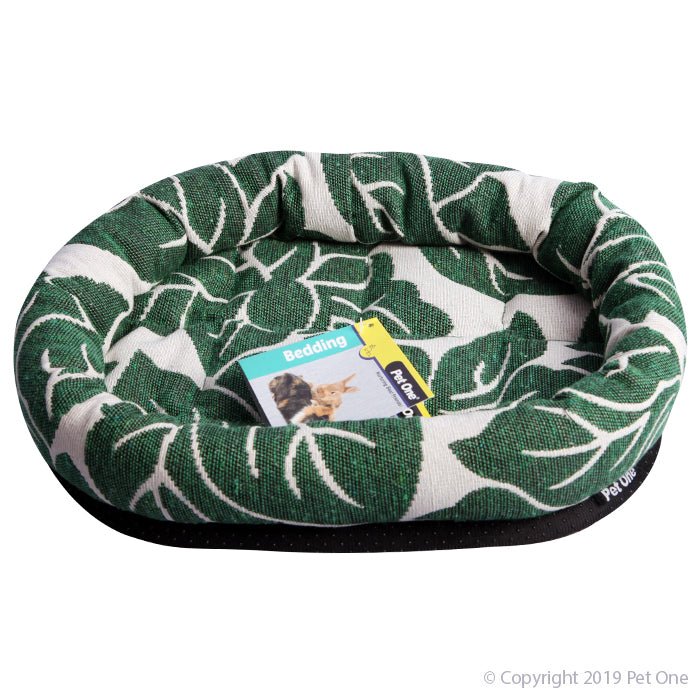 Pet One Small Animal Lounger 30x25cm Tropical Leaf - Woonona Petfood & Produce