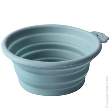 Pet One Travel Bowl Round Blue Stone - Woonona Petfood & Produce