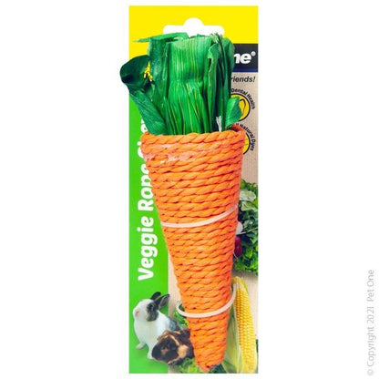 Pet One Veggie Rope Chew Carrot - Woonona Petfood & Produce