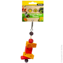 Pet One Veggie Wood Chew Cheese Blocks 14.5cm - Woonona Petfood & Produce