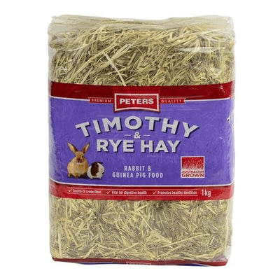Peters Timothy/Rye Hay 1kg - Woonona Petfood & Produce