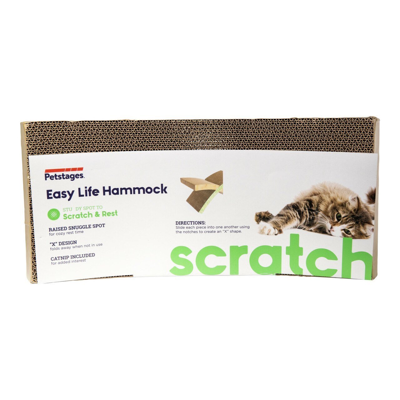 Petstages Easy Life Cardboard Hammock Scratcher and Bed - Woonona Petfood & Produce