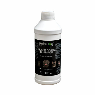 Petway Black Coats Shampoo 1 Litre - Woonona Petfood & Produce