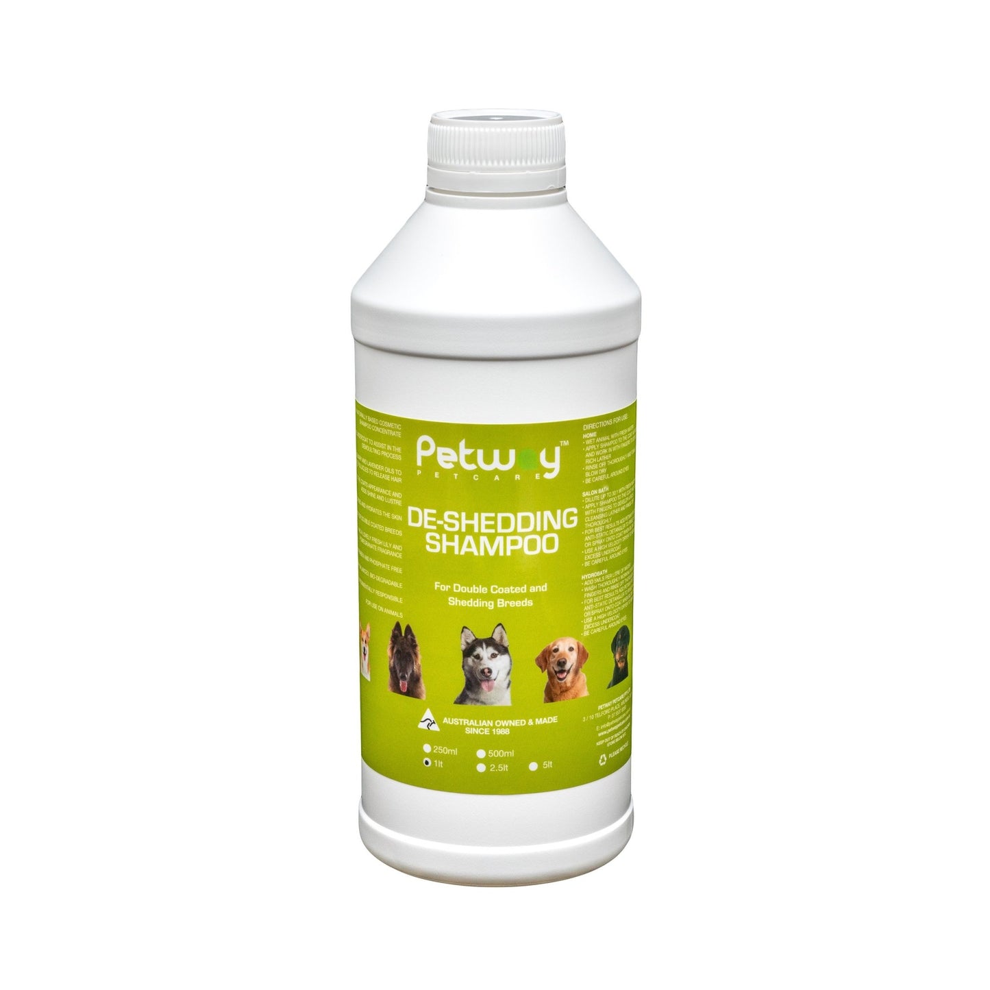 Petway De-shedding Shampoo - Woonona Petfood & Produce