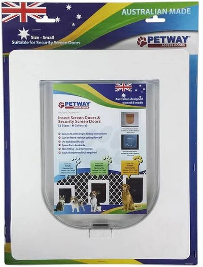 Petway Pet Door Small White - Woonona Petfood & Produce