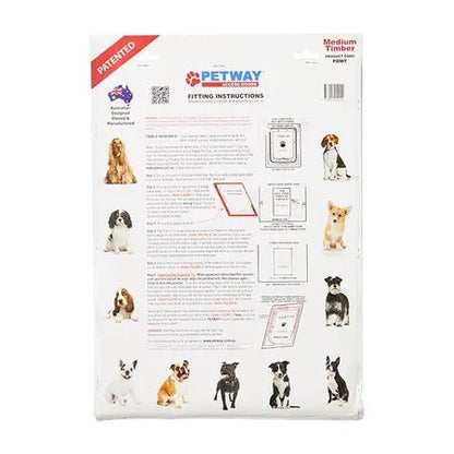 Petway Pet Door Timber - Woonona Petfood & Produce