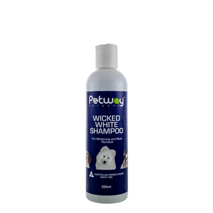Petway Wicked White Shampoo 250ml - Woonona Petfood & Produce