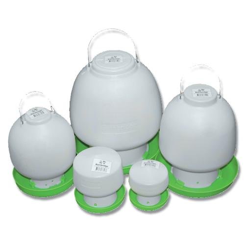 Poultry Drinker 0.6L Green & White Ball Type Bainbridge - Woonona Petfood & Produce