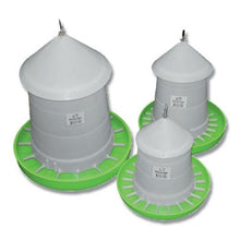 Poultry Feeder 3kg with Lid Green & White Bainbridge - Woonona Petfood & Produce
