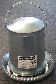 Poultry Feeder 5kg Gal With Lid - Woonona Petfood & Produce