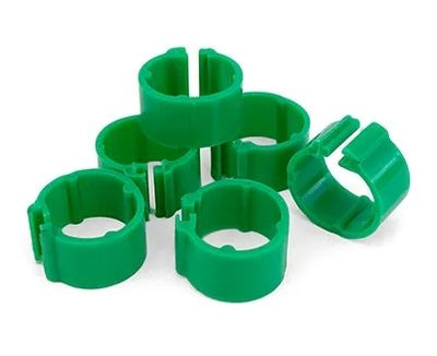 Poultry Leg Bands Green 20 Pack - Woonona Petfood & Produce