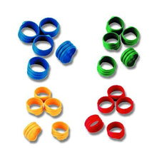 Poultry Leg Bands Spiral Blue 20 Pack - Woonona Petfood & Produce