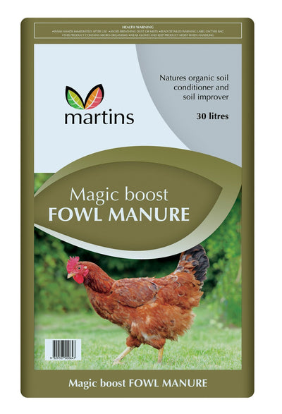 Poultry Manure 30 Litres Martins - Woonona Petfood & Produce
