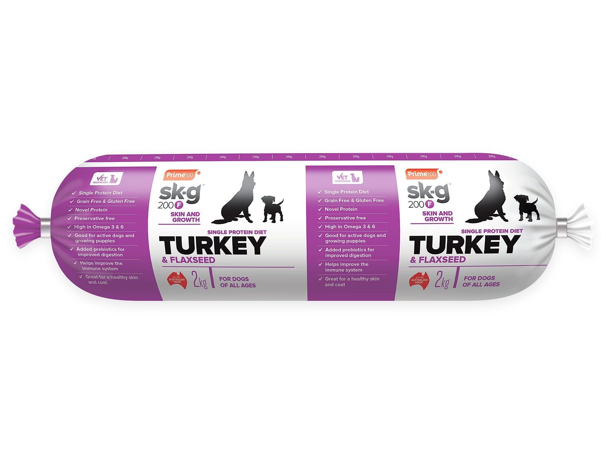 Prime 100 Turkey Flax Seed 2kg Woonona Petfood Produce