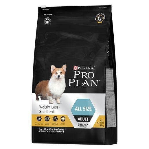 Pro Plan Dog Dry Food Adult All Breed Weight Loss Sterilised - Woonona Petfood & Produce