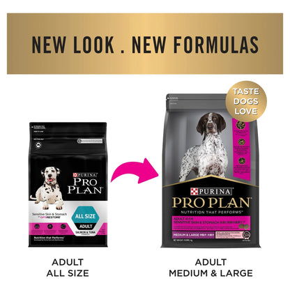 Pro Plan Dog Dry Food Adult Sensitive Skin and Stomach Medium and Large Breed - Woonona Petfood & Produce