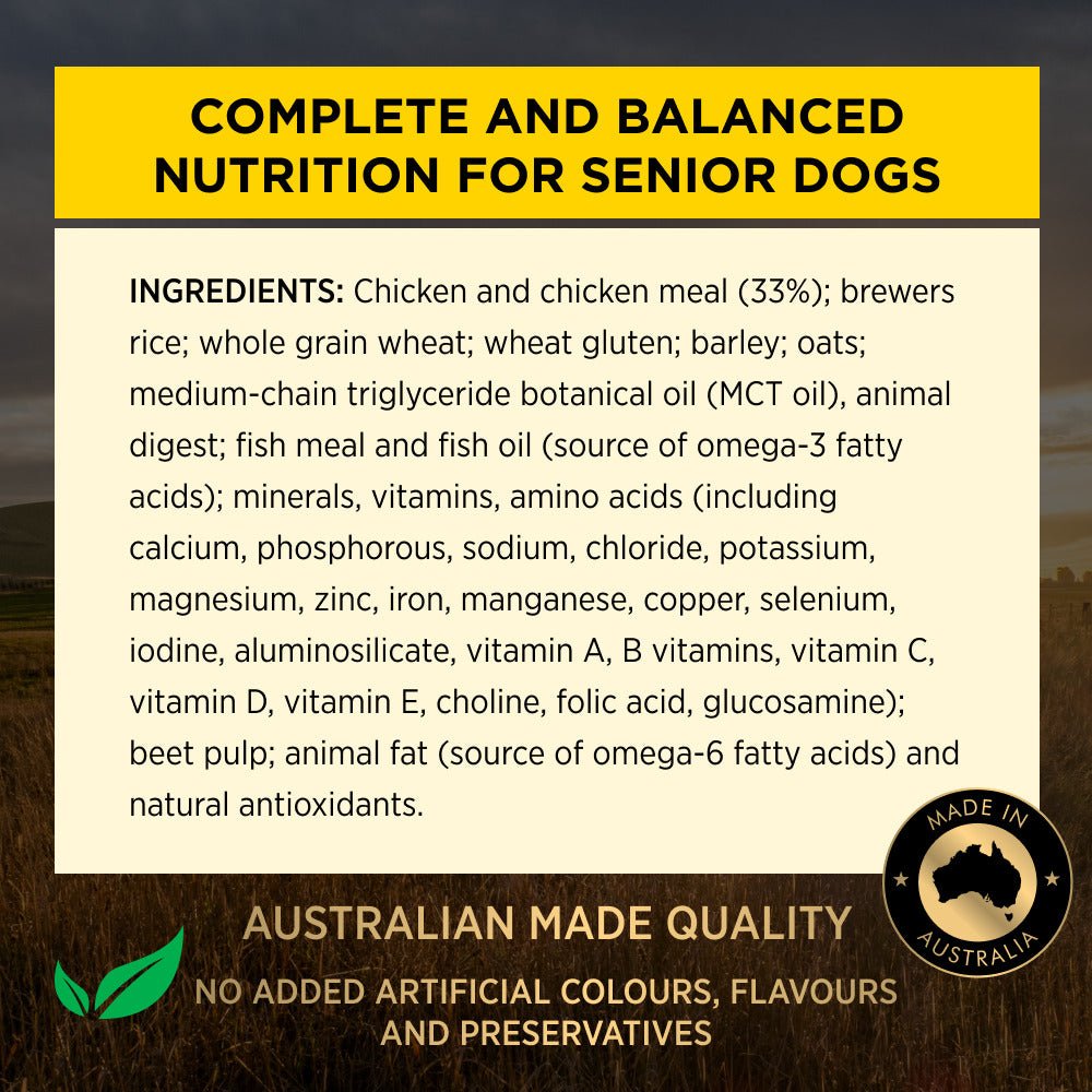 Pro Plan Dog Dry Food Bright Minds 7+ Medium & Large Breed 12kg - Woonona Petfood & Produce