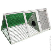 Rabbit Hutch & Run Pet One Wooden Triangle 55600 183cm x 94 x 80cm Pet One - Woonona Petfood & Produce