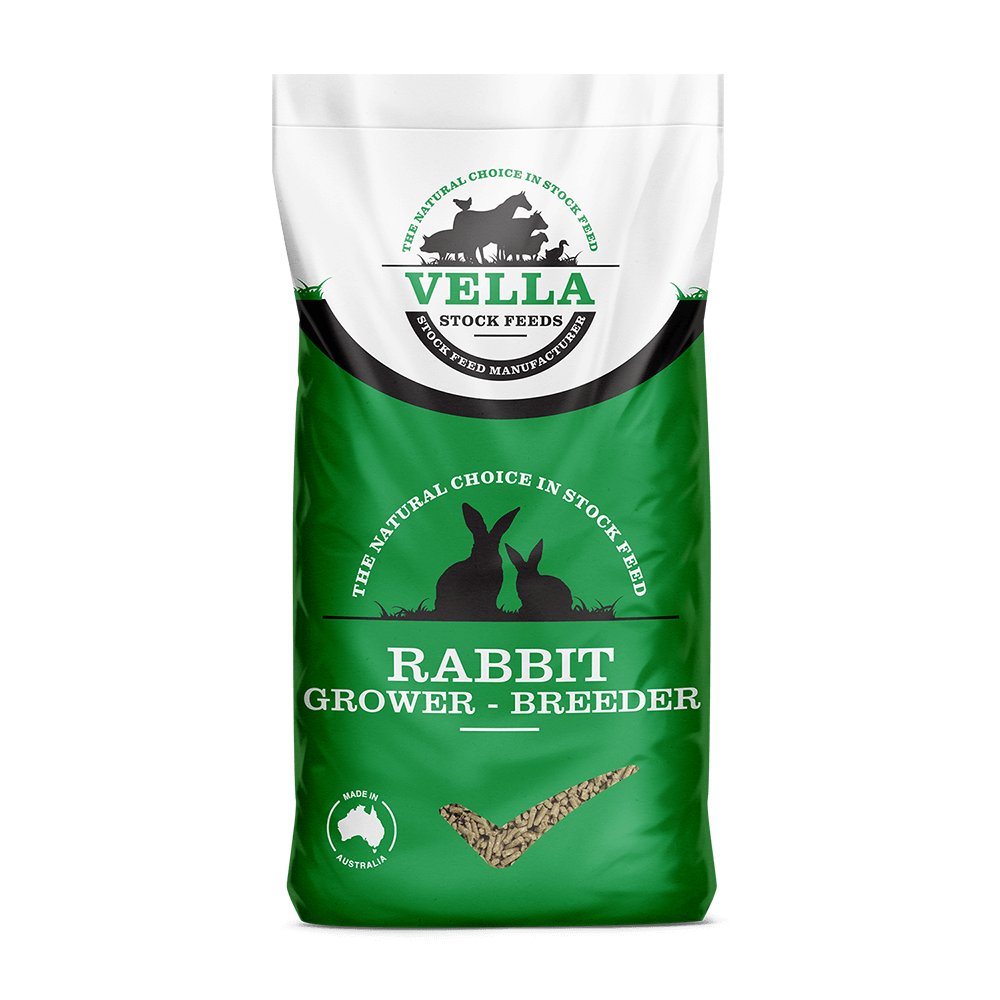 Rabbit Pellets Breeder Vella per - Woonona Petfood & Produce