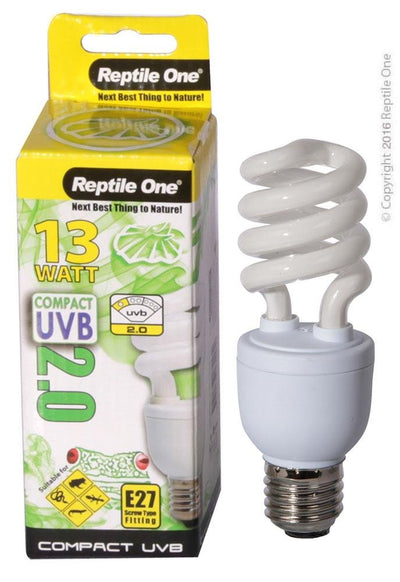 Reptile One Compact UVB Bulb 13W E27 - Woonona Petfood & Produce