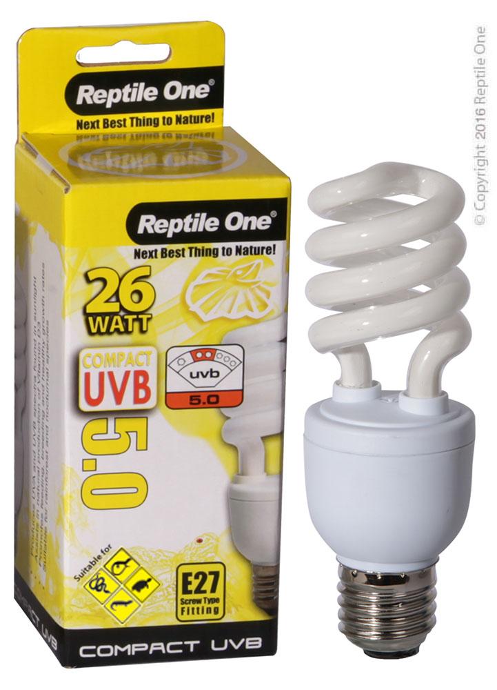 Reptile One Compact UVB Bulb 26W 2.0 E27 - Woonona Petfood & Produce