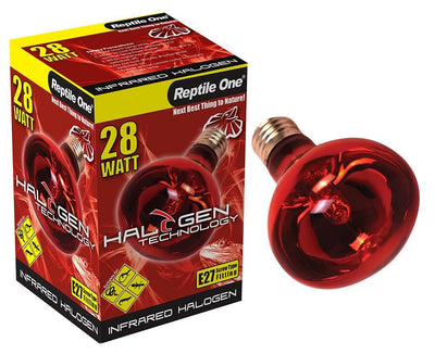 Reptile One Halogen Heat Lamp Infrared 28W - Woonona Petfood & Produce