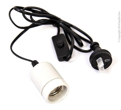 Reptile One Heat Lamp Socket E27 Up To 200W Srew In - Woonona Petfood & Produce
