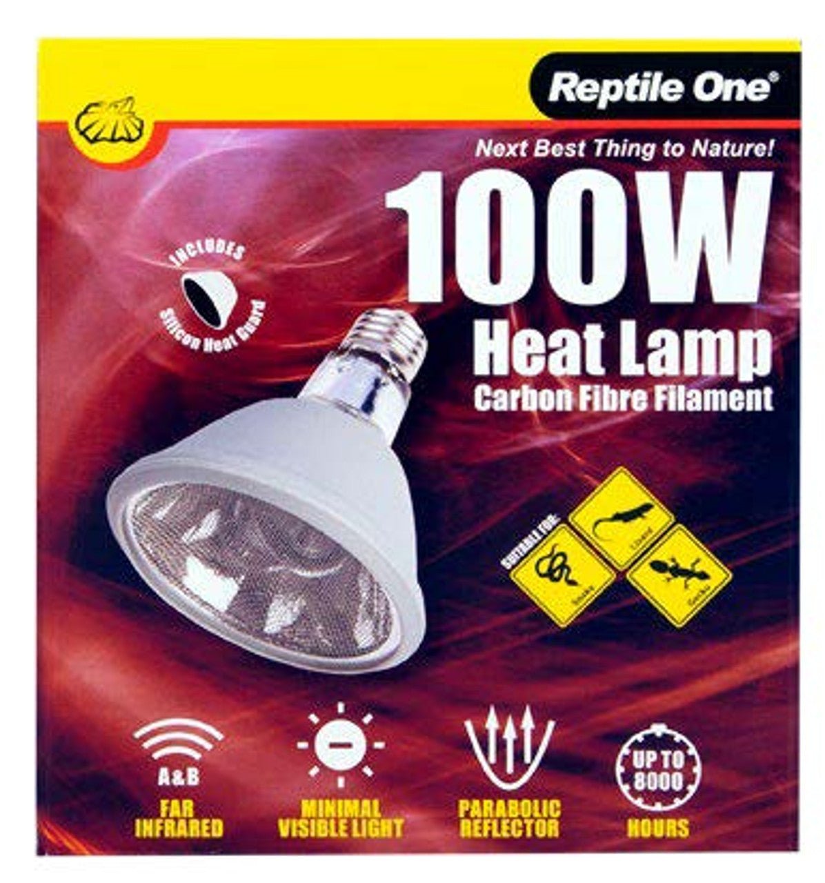 Reptile One Infrared FAR Heat Lamp Carbon Fibre Filament - Woonona Petfood & Produce