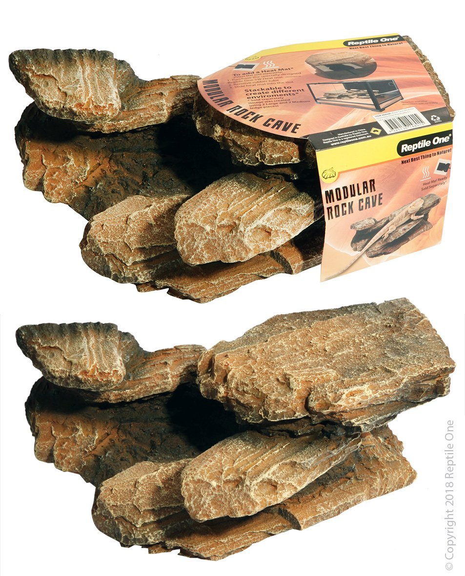 Reptile One Rock Cave Modular Stackable - Woonona Petfood & Produce