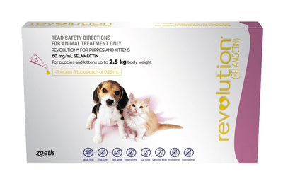 Revolution Puppy & Kitten Up To 2.5kg 3 Pack - Woonona Petfood & Produce