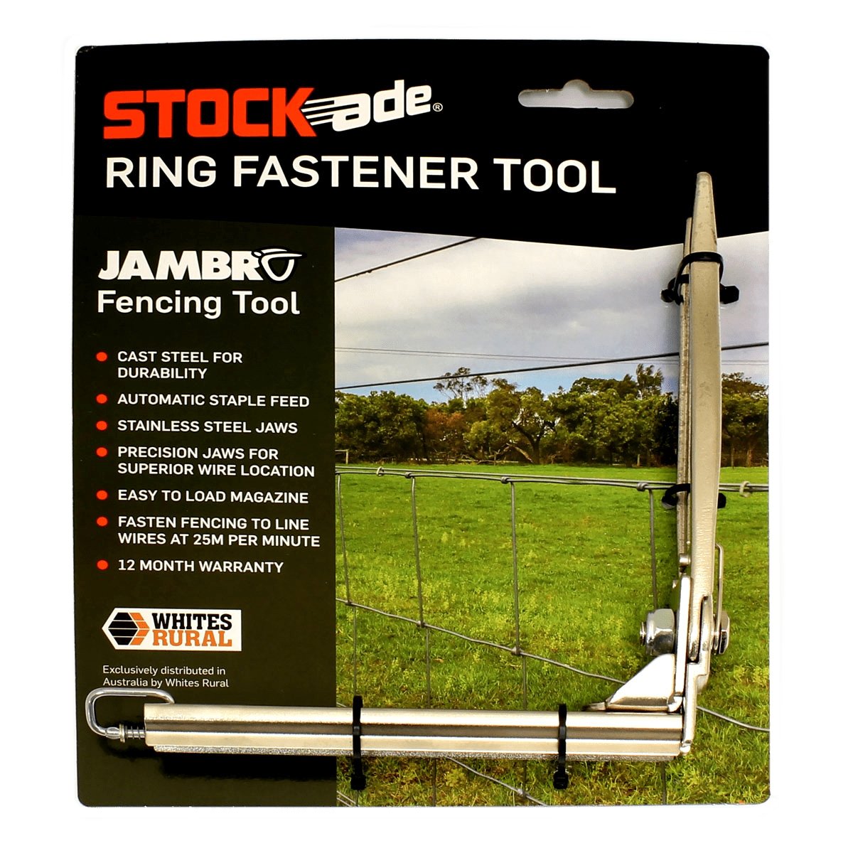 Ring Fastener Gun Jambro Stock-Ade Whites - Woonona Petfood & Produce