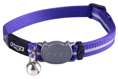 Rogz Alleycat Safelock Collar Purple - Woonona Petfood & Produce