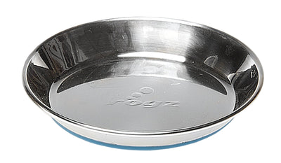 Rogz Anchovy Stainless Steel Cat Bowl Blue - Woonona Petfood & Produce