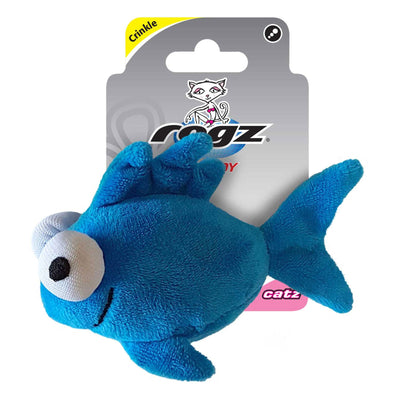 Rogz Catnip Cat Toy Plush Fish - Woonona Petfood & Produce