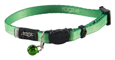 Rogz Kiddycat Safelock Collar Lime Paws - Woonona Petfood & Produce