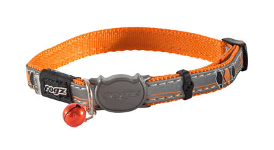 Rogz Nightcat Safelock Collar Orange Bird 8mm - Woonona Petfood & Produce