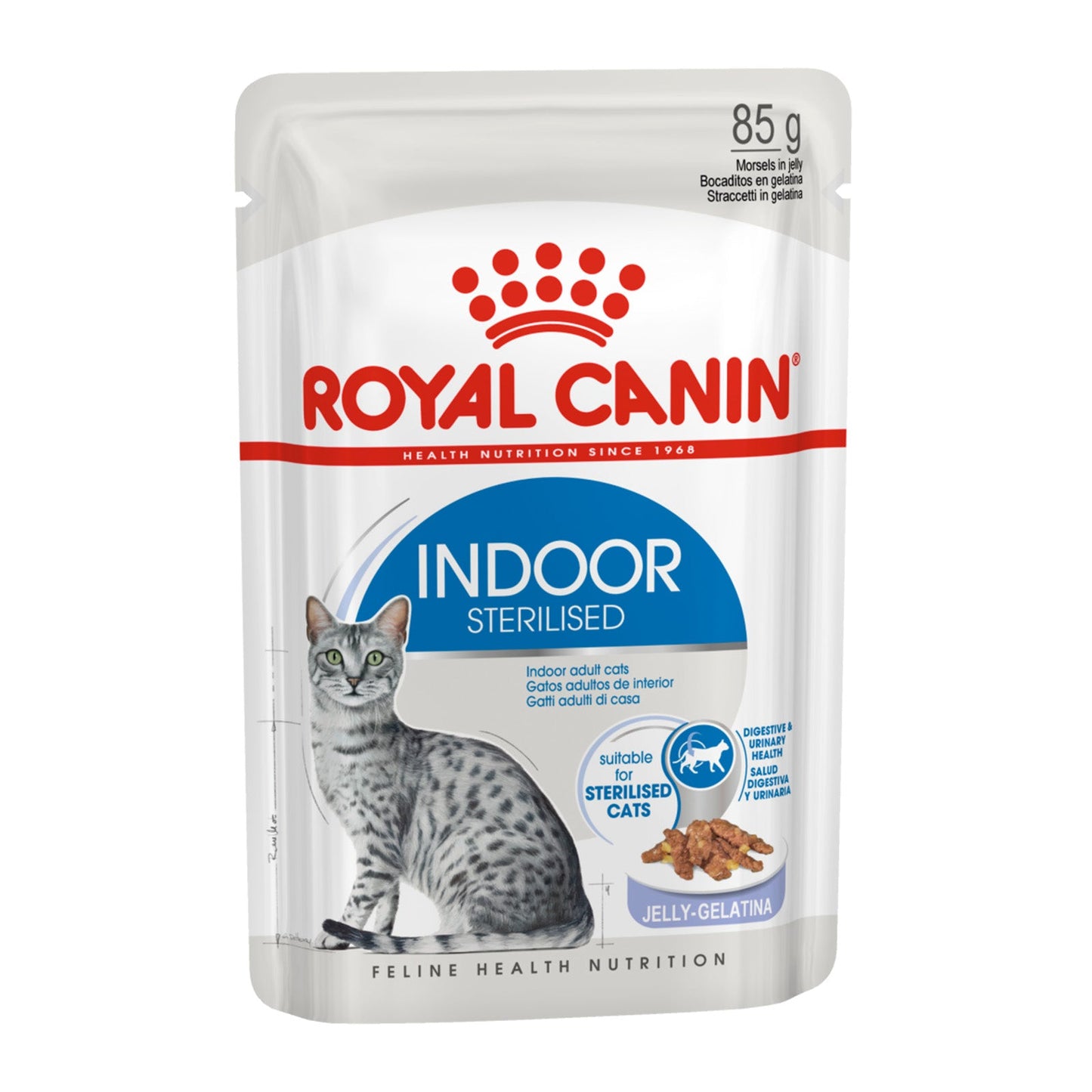 Royal Canin Cat Wet Food Pouch Indoor Sterilised Jelly 85g - Woonona Petfood & Produce