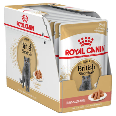 Royal Canin Cat Wet Food Pouches British Shorthair 12x85g - Woonona Petfood & Produce