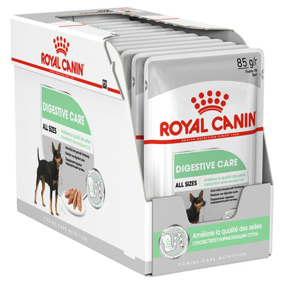 Royal Canin Dog Wet Pouches Digestive Care Loaf 12x85g - Woonona Petfood & Produce