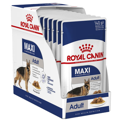 Royal Canin Dog Wet Pouches Maxi Adult 10x140g - Woonona Petfood & Produce
